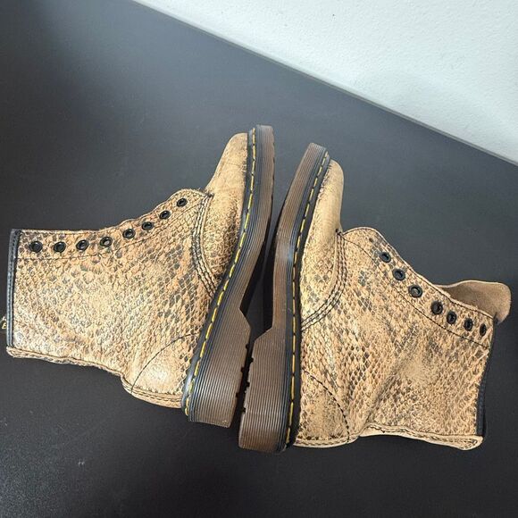 Vintage Dr. Martens Boots Pascal Snakeskin Snake Leather Women UK 4 US 6 Shoes‎ - Picture 7 of 13